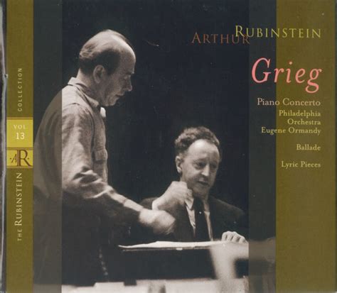 Grieg Arthur Rubinstein Piano Concerto Ballade Lyric Pieces CD