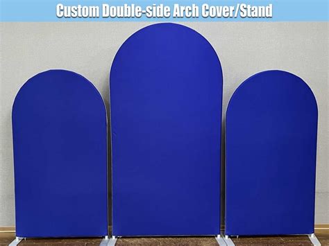 Royal Blue Arched Backdrop Stand Frame Double-sided Fabric Cover Dark Arch Backdrop Party Arch ...