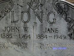 John William Long 1885 1964 Mémorial Find a Grave