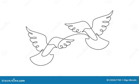 Couple Of Dove Paper Pigeons Silhouette White Free Birds In Sky