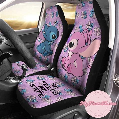 Stitch Angel Car Seat Cover, Stitch Auto Seat Covers, Car Seat ...