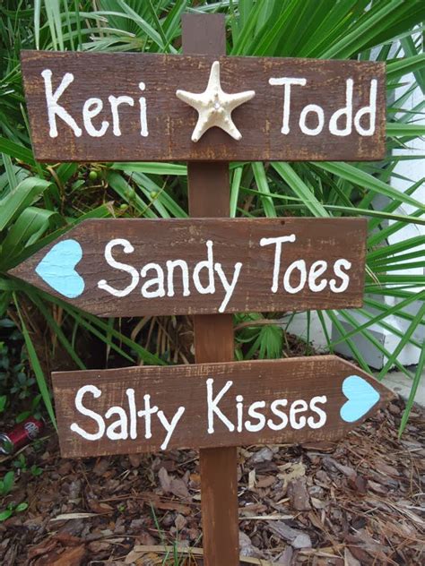 Beautiful Bridal: Rustic Beach Wedding Signs