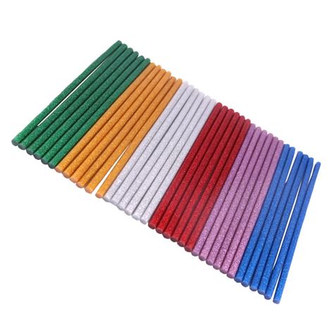 Guichaokj Pcs Colored Mini Hot Glue Sticks Glitter Hot Glue Sticks