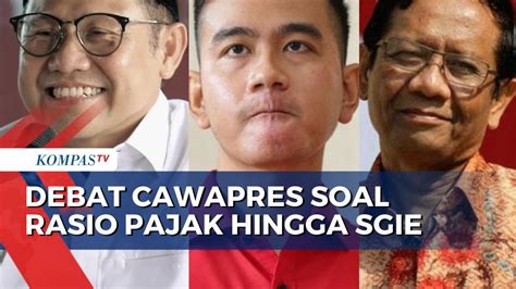 [full] Debat Cawapres Muhaimin Gibran Dan Mahfud Soal Rasio Pajak