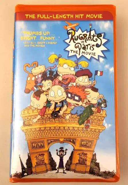 RUGRATS IN PARIS VHS 2000 Orange Nickelodeon Clamshell EUR 2 79