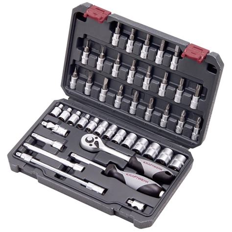 Coffret de douilles Basic line 1 4 42 pièces KRAFTWERK