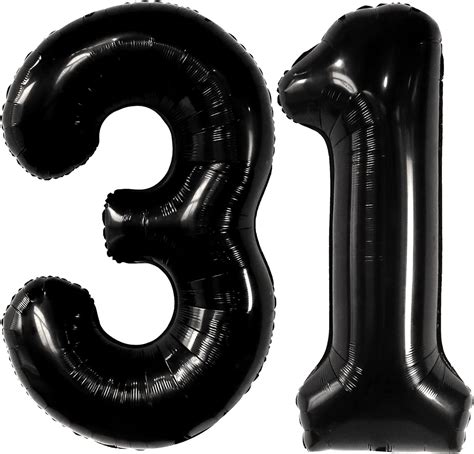 Amazon Giant Balloons Numbers Black Inch Birthday