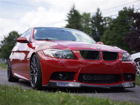 Bmw E90 Gets A V Style Front Lip For Its M3 Style Front Bumper Rw Carbon S Blog