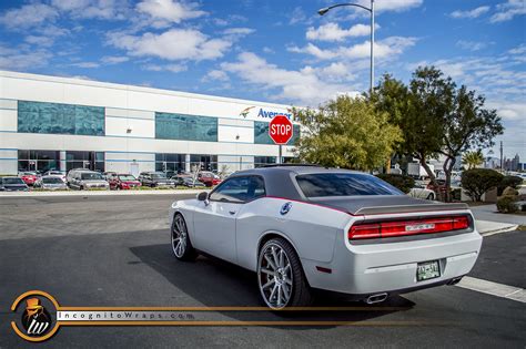 Dodge Challenger Brushed Steel Top — Incognito Wraps