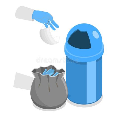 D Isometric Flat Vector Illustration Of Home Waste Disposal Item