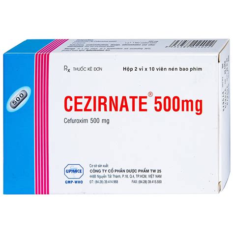 Cezirnate 500mg là thuốc gì Vinmec