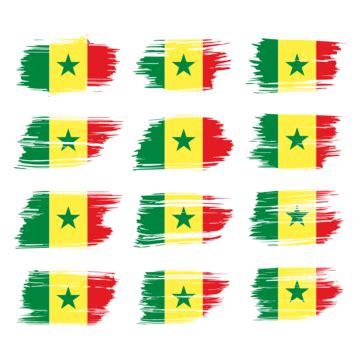 Senegal Flag Hd Transparent, Senegal Flag Painted Brush Transparent ...