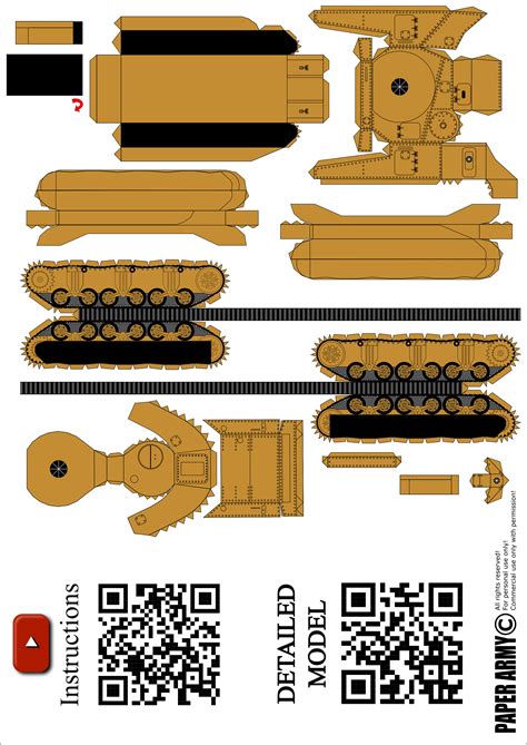 Papercraft Tank M1 Abrams Tank Papercraft Printable Papercrafts