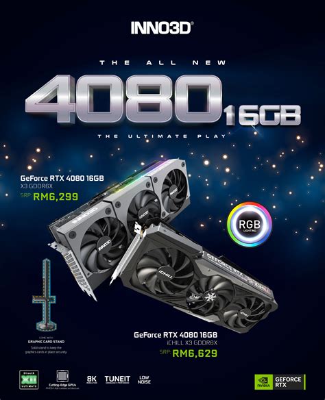 Inno3d Nvidia Rtx 4080 16gb X3 And Ichill X3 Series