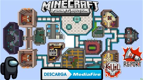 Nuevo Mapa De Among Us Con Tareas Funcional Para Minecraft Pe