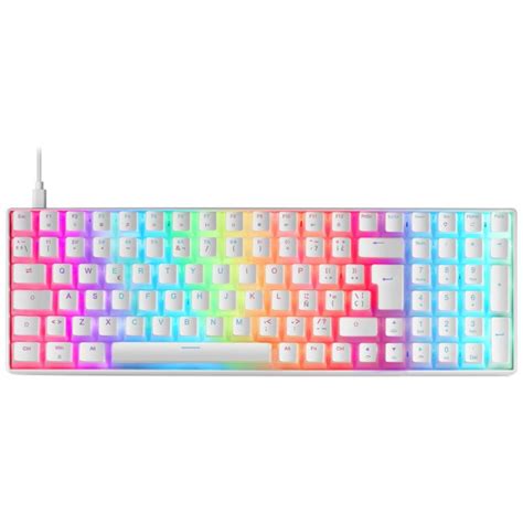 Mars Gaming MKULTRA Teclado Mecánico Blanco Switch Azul PcComponentes