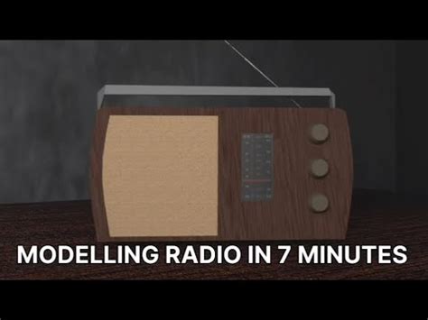 Modelling A Radio In Maya Time Lapse YouTube