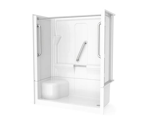 Almedia X Acrylx Alcove Right Hand Drain Four Piece Shower In