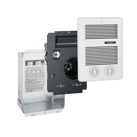 Cadet 120 240 Volt 1 000 Watt Pak Bath In Wall Fan Forced Electric