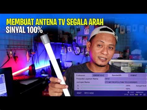 Cara Membuat Antena Tv Digital Sendiri Jernih Youtube