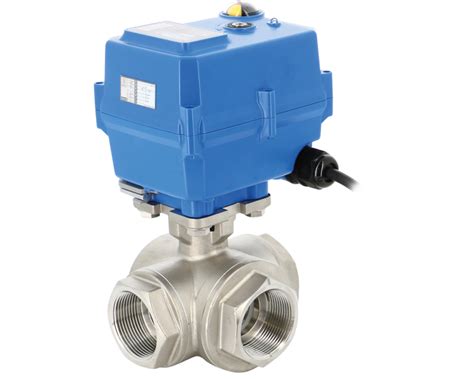 3 Way Stainless Steel Ball Valve 780L 781TXS TCR Electric Actuator