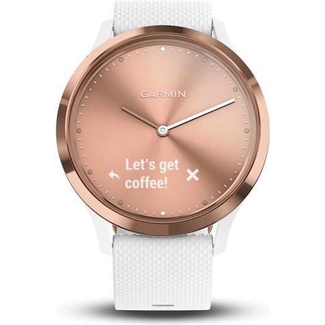 Smartwatch Garmin Vivomove Ghiera Rose Gold Cinturino White Bianco Dimostore