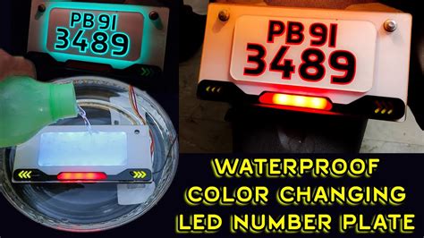 Number Plate Led Number Plates With Color Changing Remote 41 Off