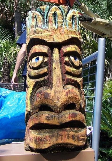 Tiki Carving Tiki Statues Vintage Tiki Tiki Man