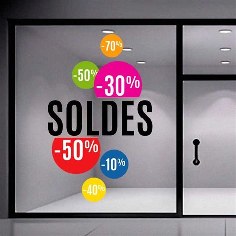 Stickers Vitrines Soldes Et Destockages