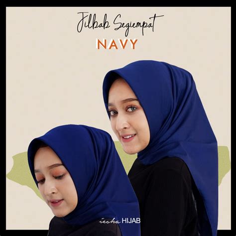 Jual JILBAB SEGI EMPAT NAVY BLUE, BIRU DONGKER, HIJAB SEGIEMPAT, BIRU ...