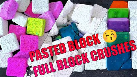 Fjh Asmr1111 Snap And Crush Pasted Blocks Dyed Gym Chalk Full