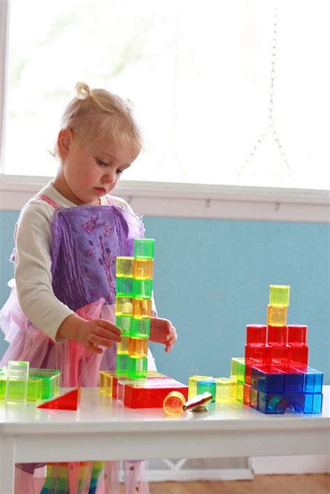 Translucent Building Blocks For Kids Beautiful Colorful Fun