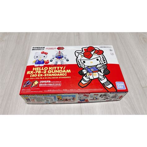 Kitty 鋼彈 Bandai 萬代 Hello Kitty Rx 78 2 Gundam 蝦皮購物