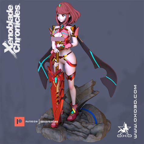 Free 3d File Pyra Xenoblade Crown Cosplay 👑 ・3d Printable Model To