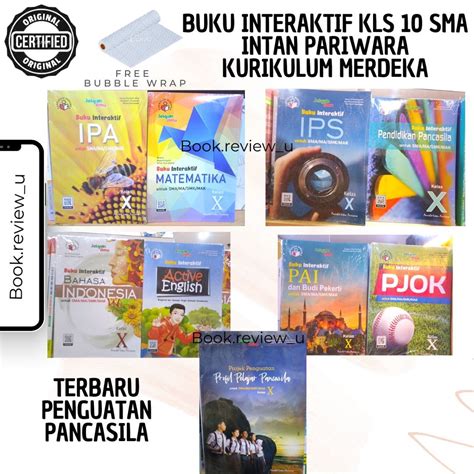 Jual Buku Intan Pariwara Interaktif Kurikulum Merdeka Kelas 10 Sma Matematika Ipa Ips Pancasila