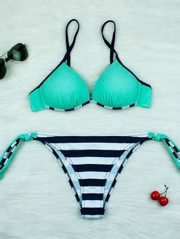 Seksowne Bikini Push Up kobiety strój kąpielowy 2022 nowy stały pasek