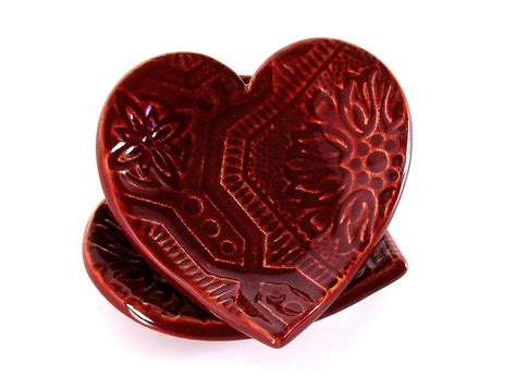 Handmade Ceramic Heart Dish By Melinda Marie Alexander From Raven Hill