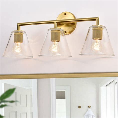 Longshore Tides Cupp 3 Light Antique Brass Vanity Light Wayfair Brass Vanity Light Vanity