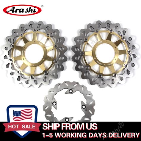 Arashi 1 Set Cnc Floating Front Rear Brake Disc Rotors For Honda