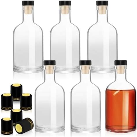 Amazon Zsccxq 3 3 Oz Clear Glass Bottles For Wine Heavy Base