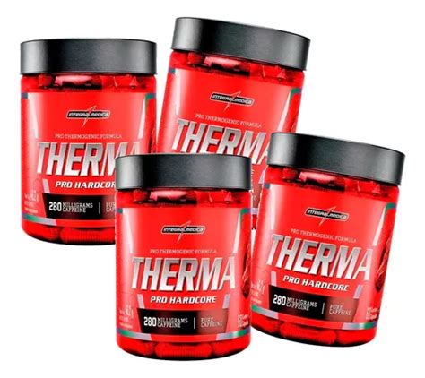 Combo 4x Therma Pro Hardcore 60 Cápsulas Kit Integral Medica Frete grátis