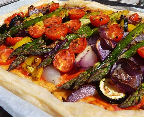 Roasted Vegetable Tart Including Cake