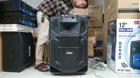 Test Suara Speaker Portable 15 Inch DAT DT 1505 Suara Mantep Mic Jernih