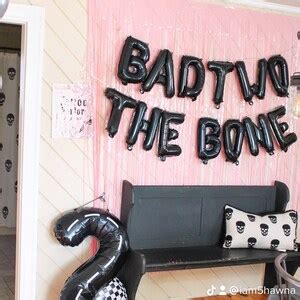 Tattoo Parlor Decor Sign For Bad Two The Bone Birthday Party Etsy