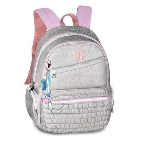 Mochila De Costas Rebecca Bonbon Rosa Glitter Rb Clio Na Jb