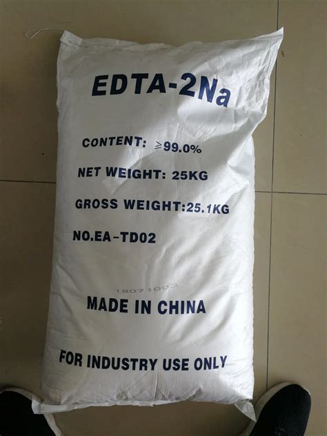 Edta Na Edta Disodium Salt For Water Treatment China Edta Disodium