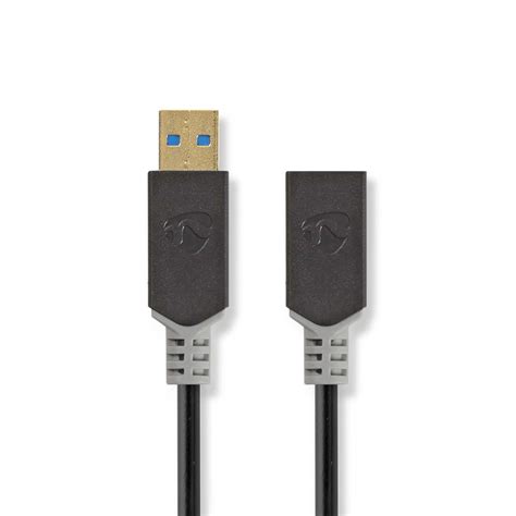 USB Kaapeli USB 3 2 Gen 1 USB A Uros USB A Naaras 5 Gbps