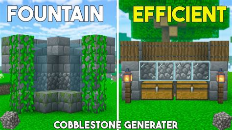 BEST COBBLESTONE FARMS IN MINECRAFT PE 1 19 BEDROCK X BOX CONSOLE