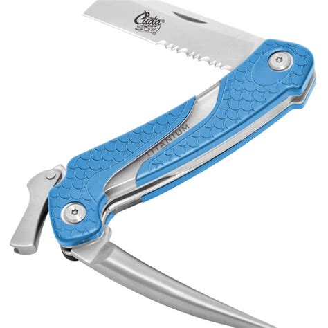 Cuda Titanium Bonded Marlin Spike Folding Knife - Featured - Cuda