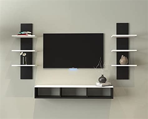 سعر FURINNO MDF Wood Wall Mounted TV Entertainment Unit Set Top Box